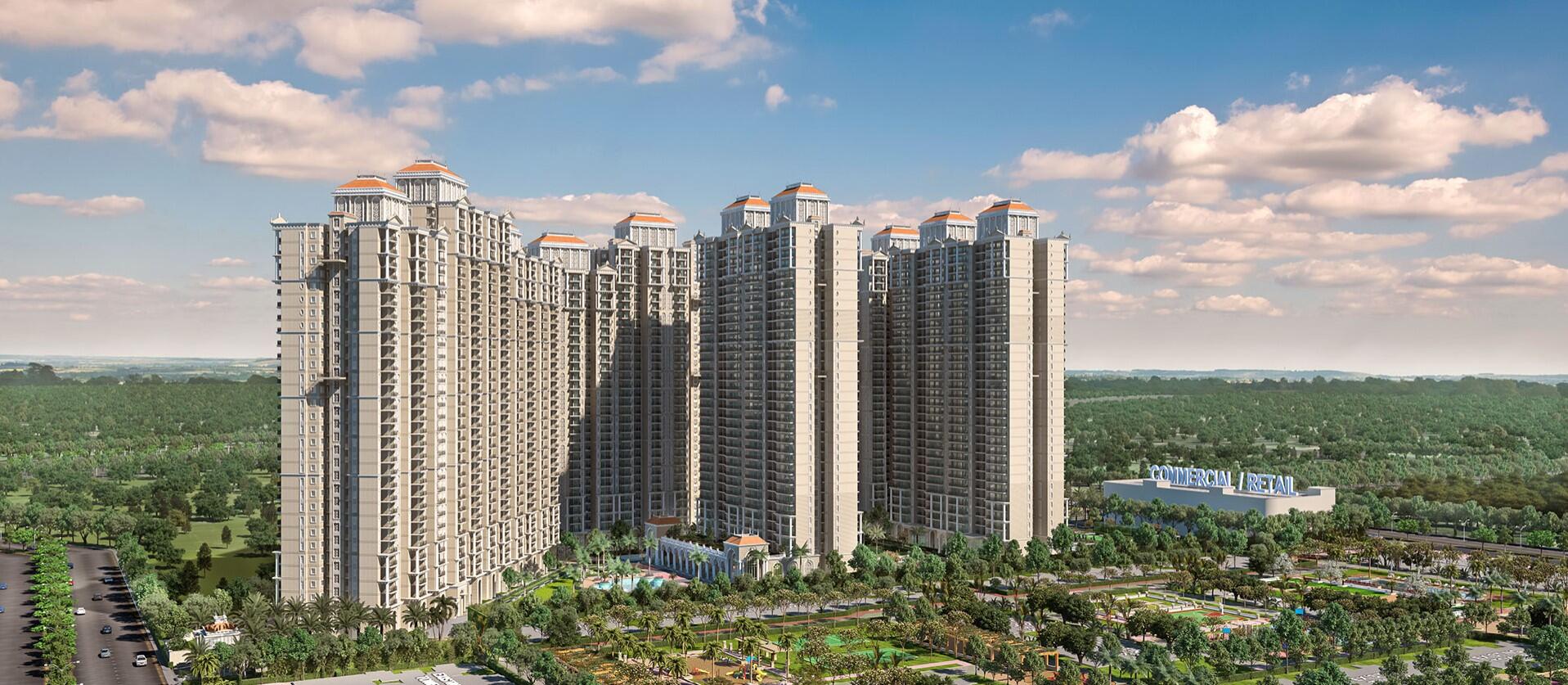 Prateek Grand Begonia Exterior View - Luxury Apartments in Siddharth Vihar
