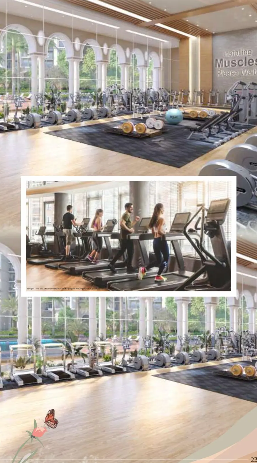 Gymnasium at Prateek Grand Begonia clubhouse