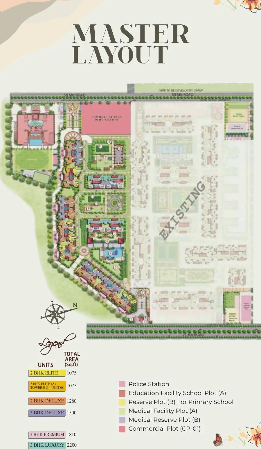Prateek Grand Begonia master layout plan Siddharth Vihar Ghaziabad