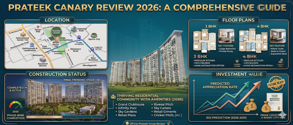 Prateek Canary Review 2026 – Location, Floor Plans & Price